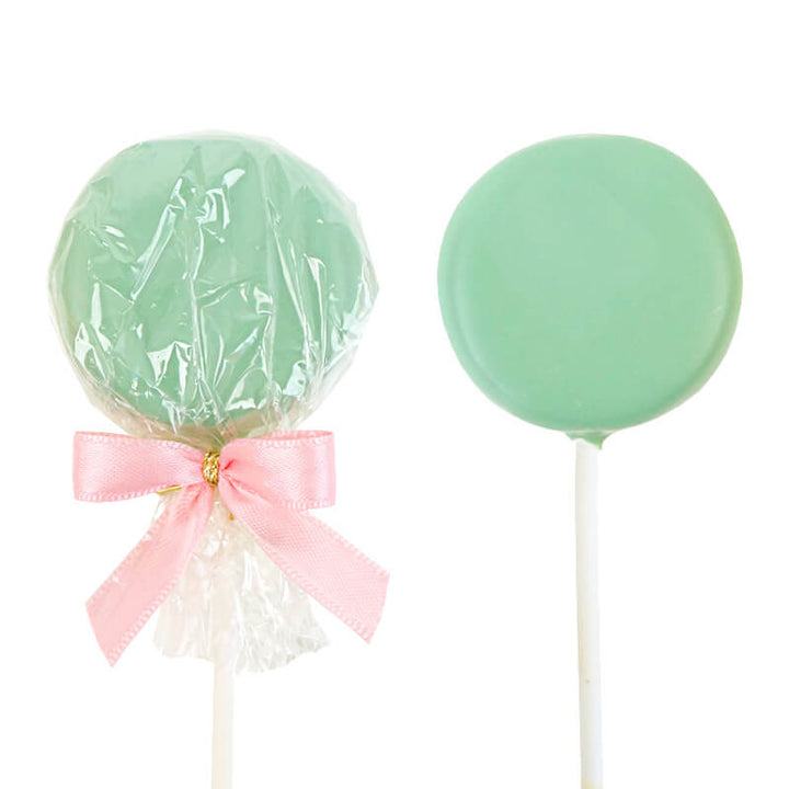 Einfarbige bunte Flatpops (12 Stück)