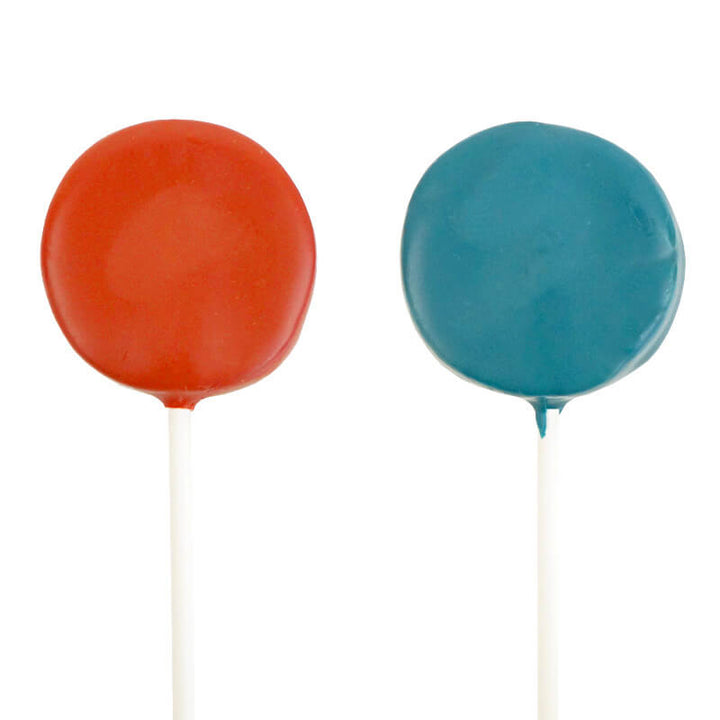 Bunte Flatpops in 2 Farben (2x6 Stück)