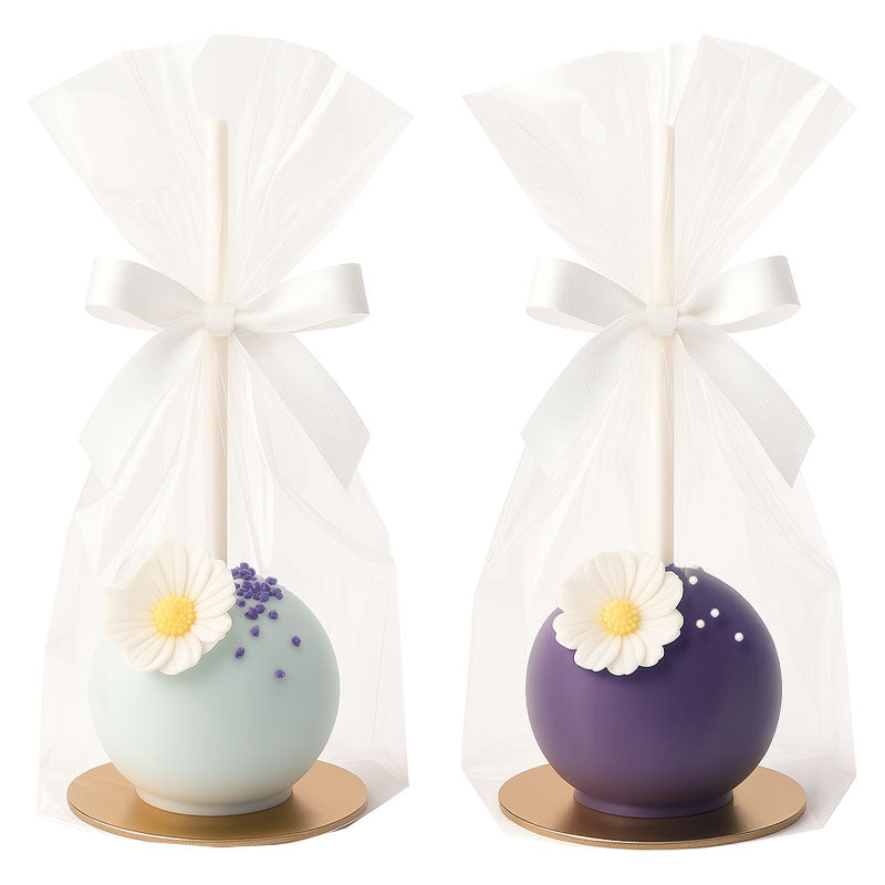 Blütenzauber Cake-Pops Weiß & Lila (10 Stück)