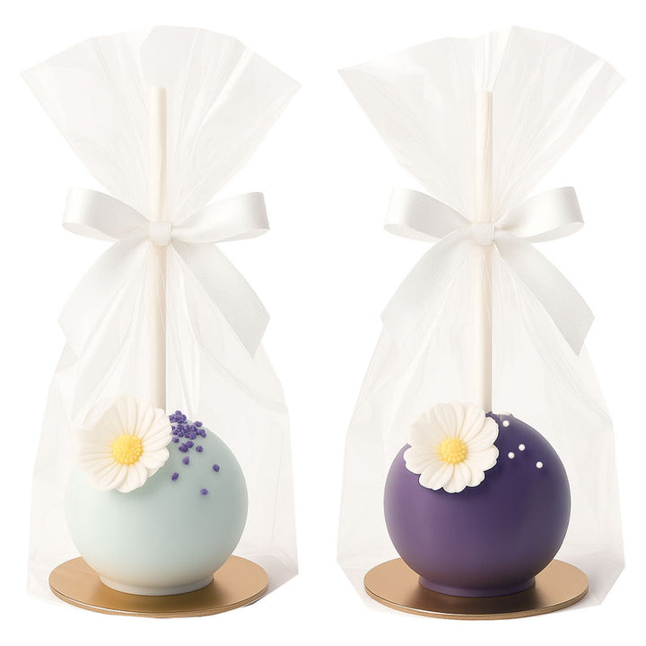 Blütenzauber Cake-Pops Weiß & Lila (10 Stück)