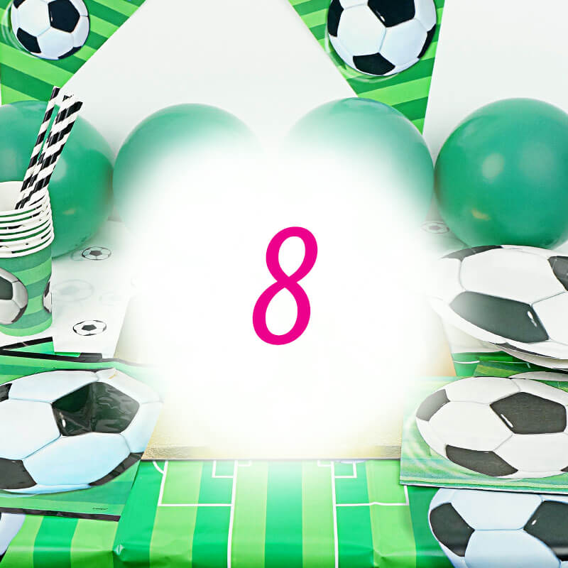 Partyset Fussball für 8 Personen - ohne Torte