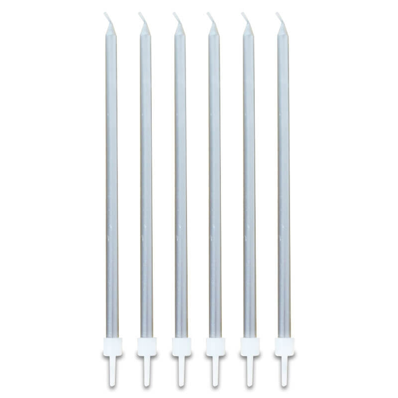 Silberne Stabkerzen (16 Stück)