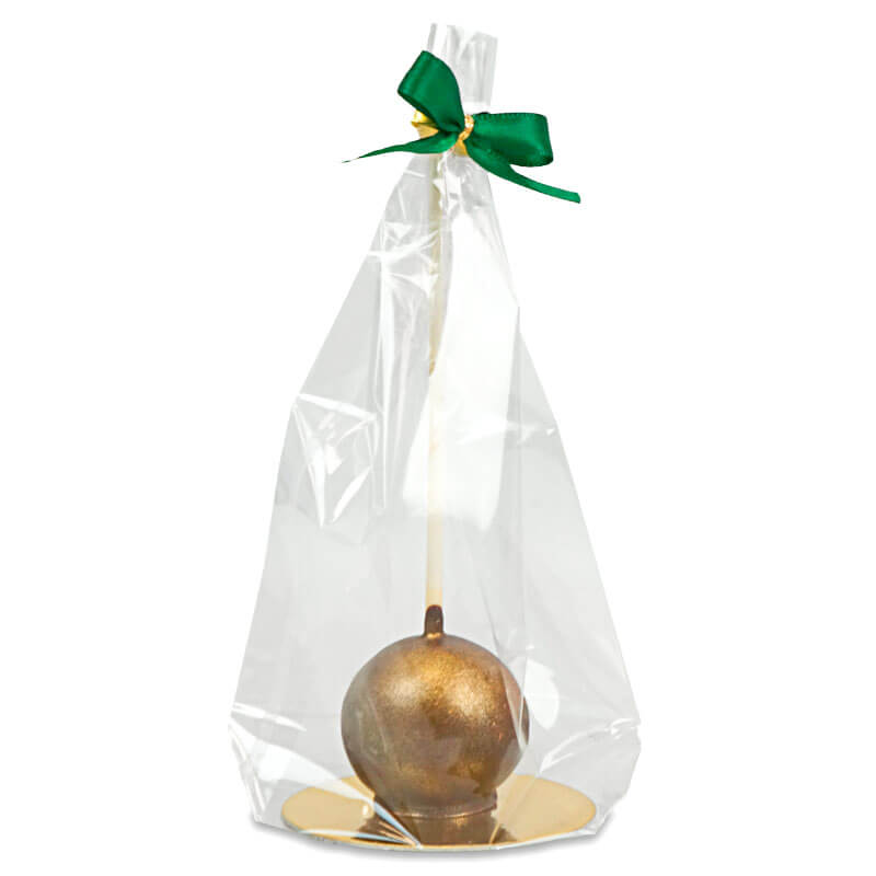 Goldene Deluxe Cake-Pops (10 Stück) - Weihnachtsedition