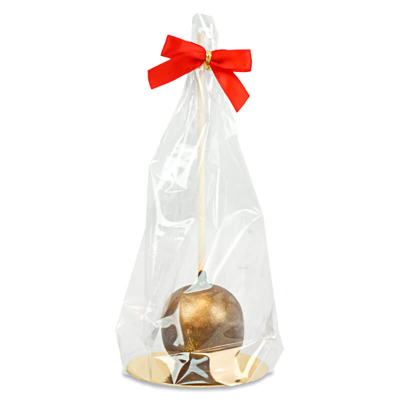 Goldene Deluxe Cake-Pops (10 Stück) - Weihnachtsedition