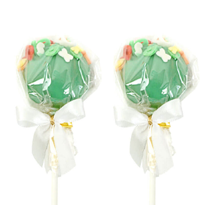 Grüne Buchstaben Cake-Pops (12 Stück)