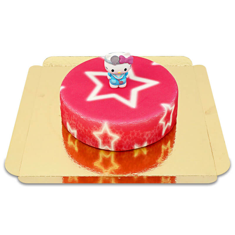 Hello Kitty® auf Sternen-Torte