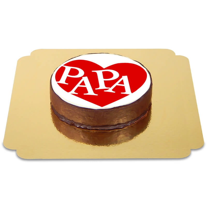 Herz für Papa Sachertorte