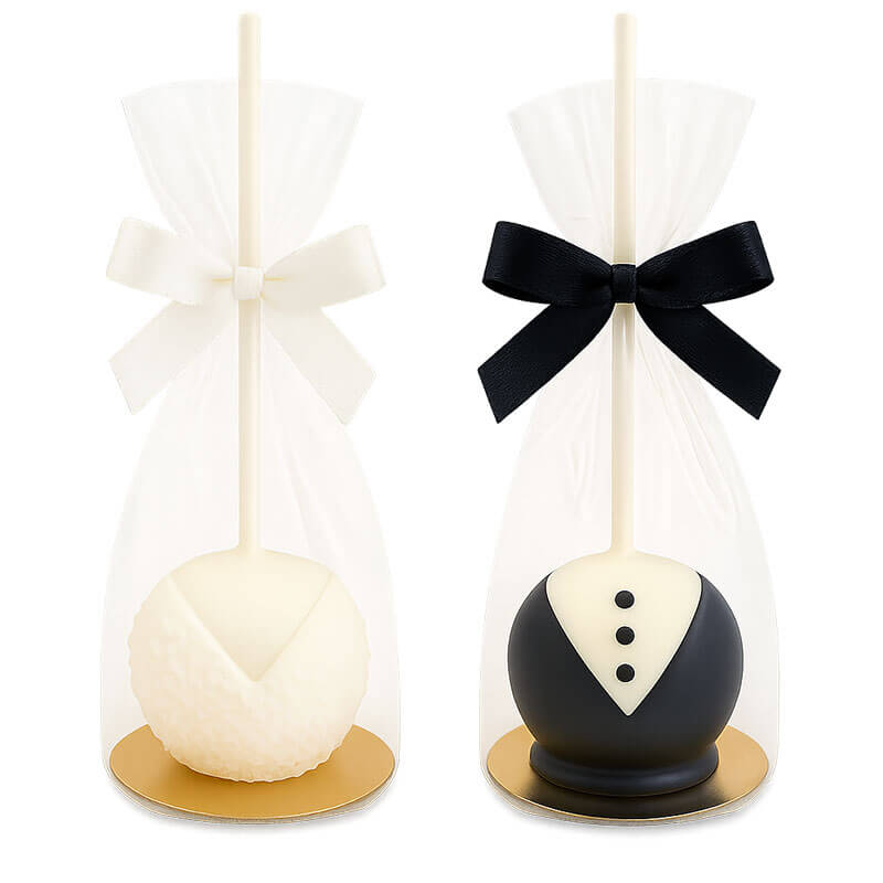 Hochzeits-Cake-Pops (10 Stück)
