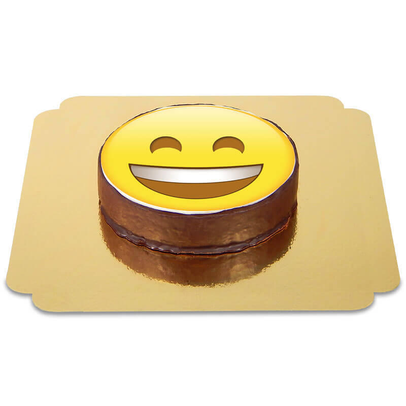 Emoticon Sachertorte Lachen