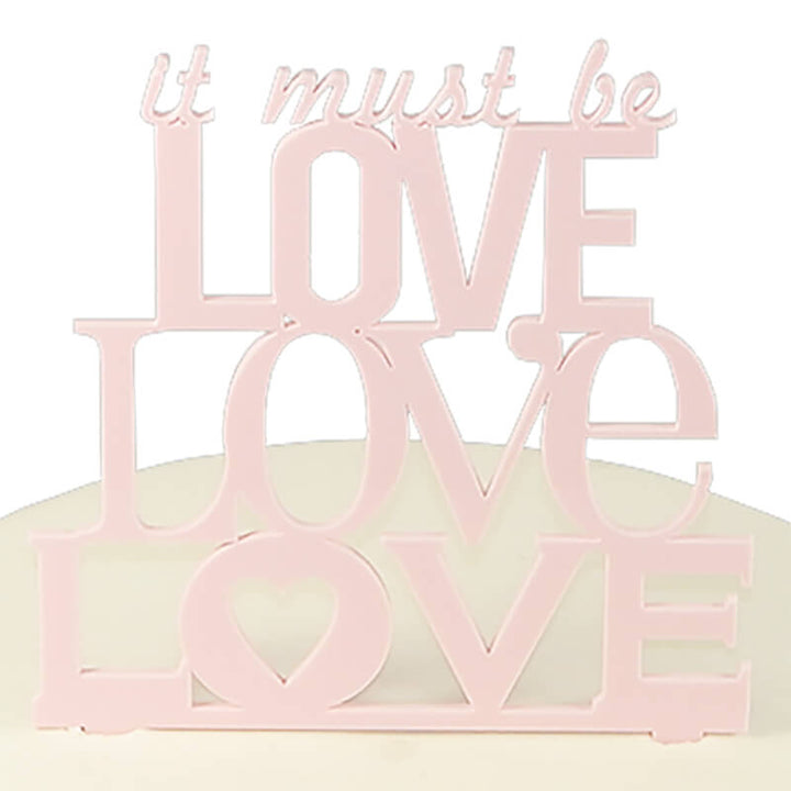 Cake Topper Love, rosa