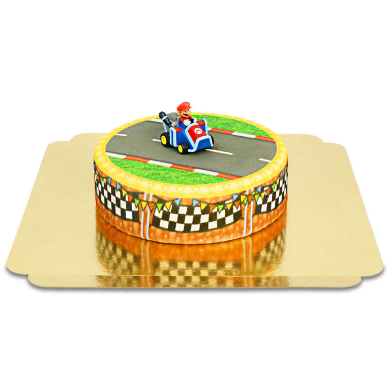 Mario Kart® auf Grasland-Rennstrecken-Torte