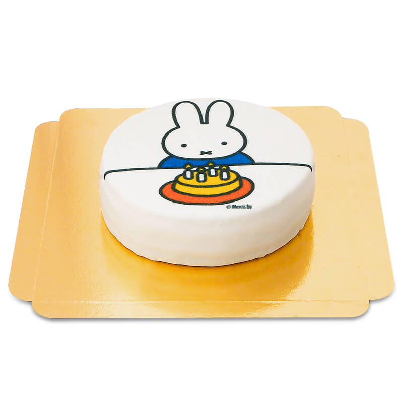 Weiße Miffy Geburtstags-Torte