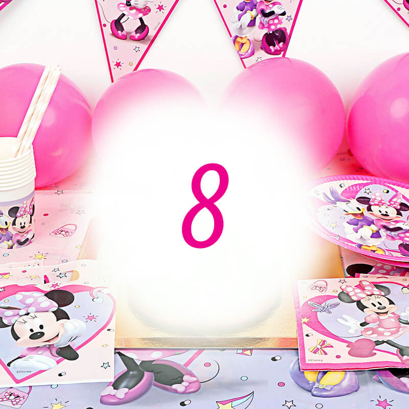 Partyset Minnie Maus® für 8 Personen - ohne Torte