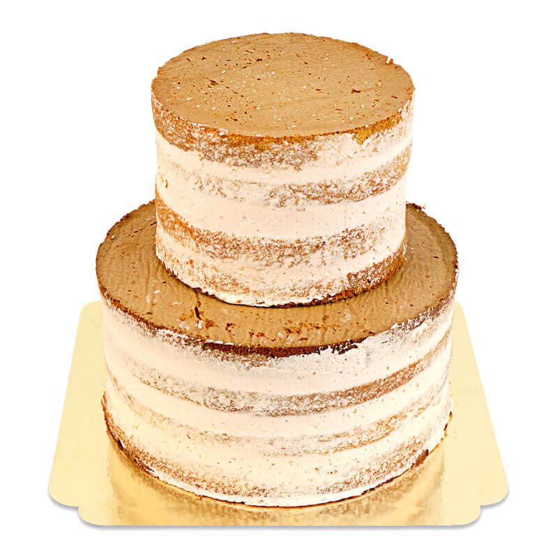 Naked Cake Pfirsisch-Maracuja 2-stöckig