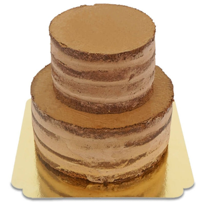 Schokoladiger Naked Cake, Hochzeitstorte