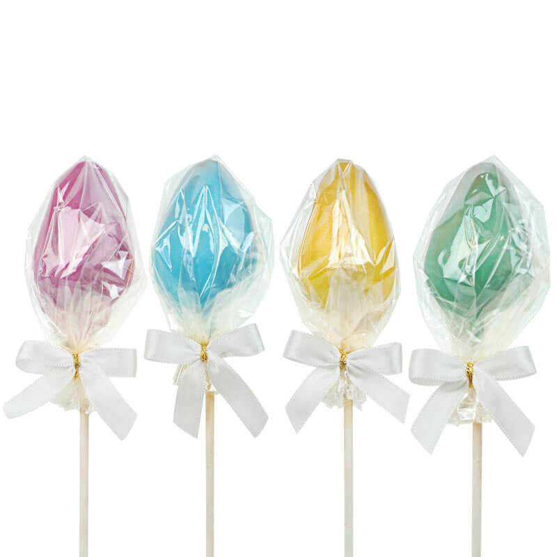 Ostereier Cake-Pops mit bunter Glasur (12 Stück)