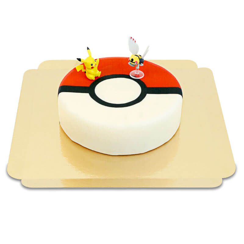 Pokémon®-Figur auf Spielball-Torte