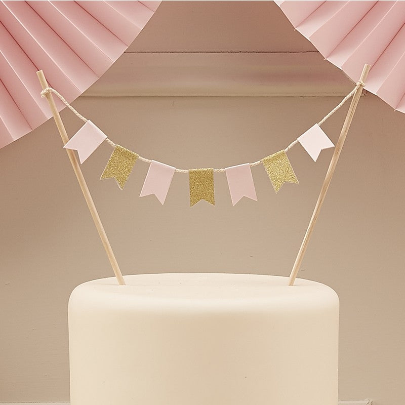 Cake Topper Gold Rosa