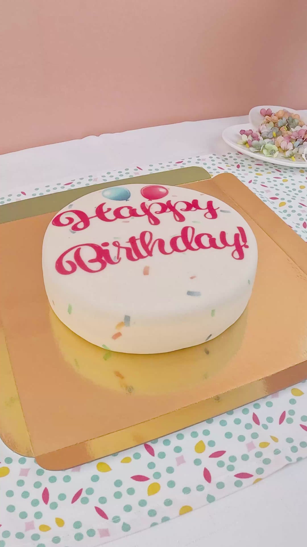 Happy Birthday Torte PINK