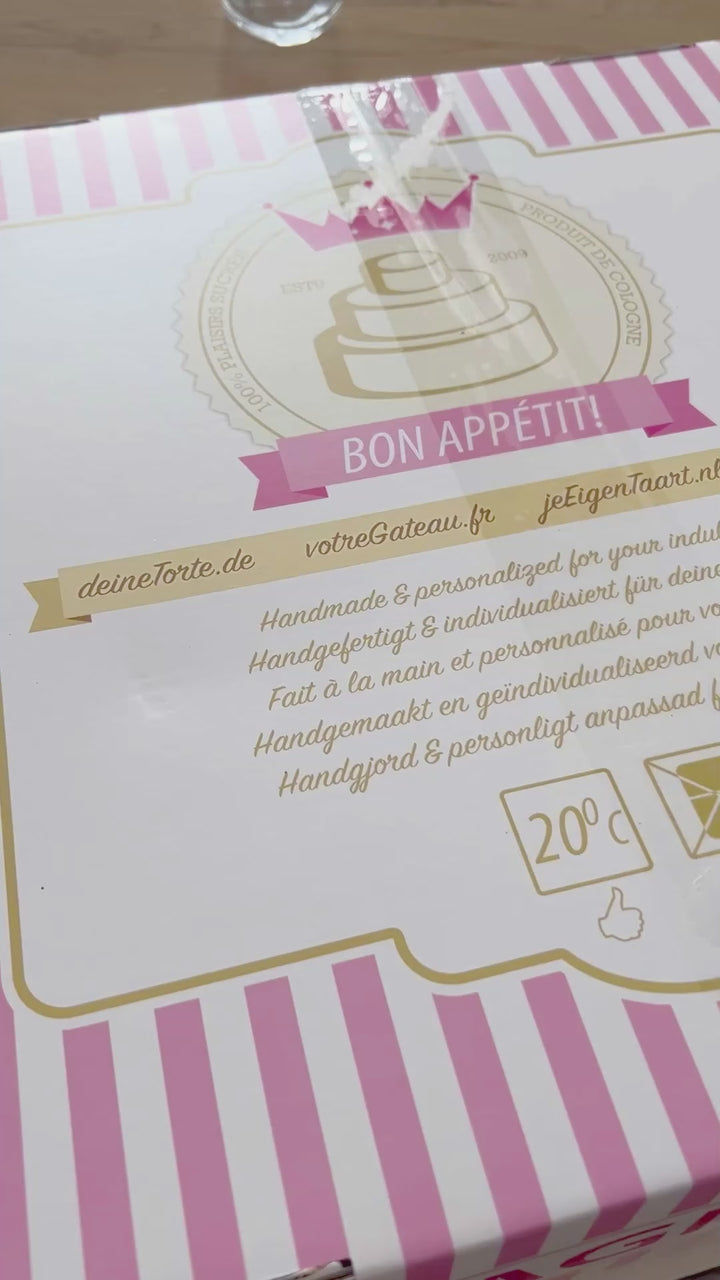 Doppelte Zahlen-Torten, verschiedene Farben