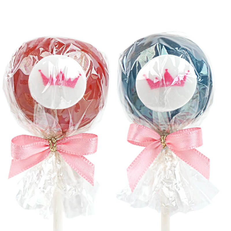 Bunte Cake-Pops mit Logo in 2 Farben (2x6 Stück)