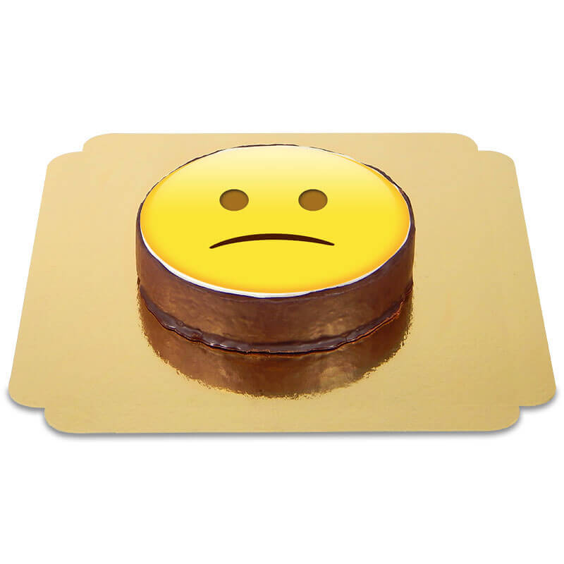 Emoticon Sachertorte Traurig