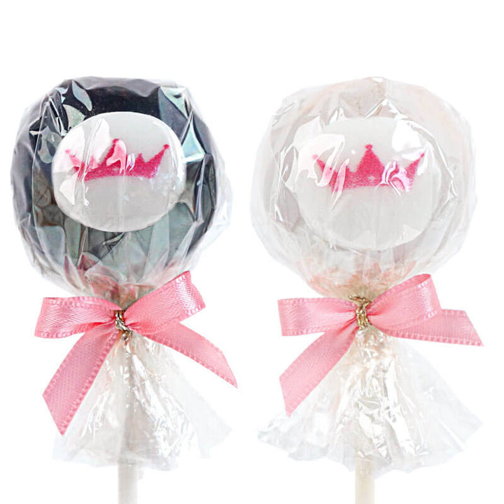 Bunte Cake-Pops mit Logo in 2 Farben (2x6 Stück)