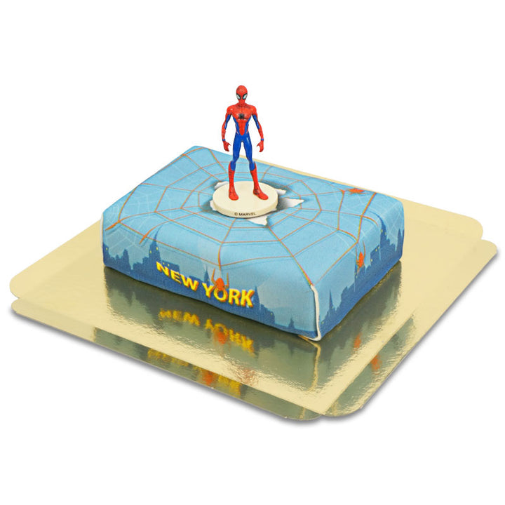 Spider-Man® auf Spinnennetz über New York -Torte