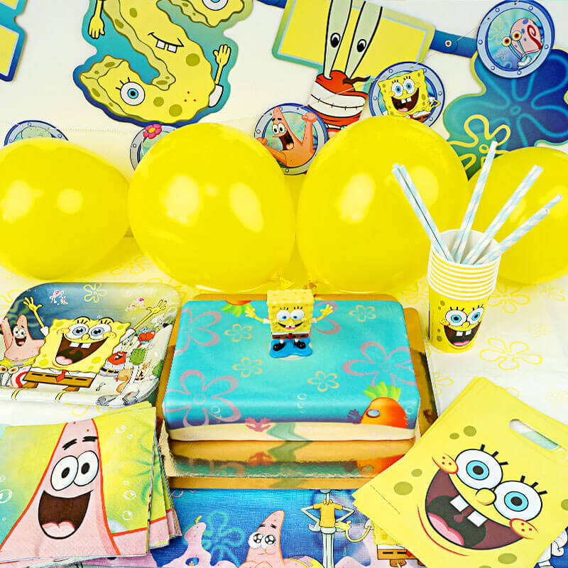 Spongebob® Partyset inkl. Torte