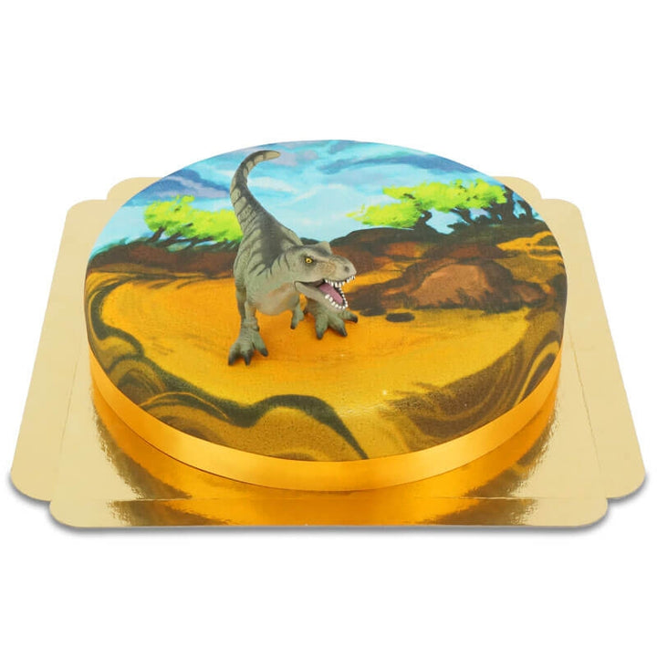 Dino-Torte mit T-Rex Figur