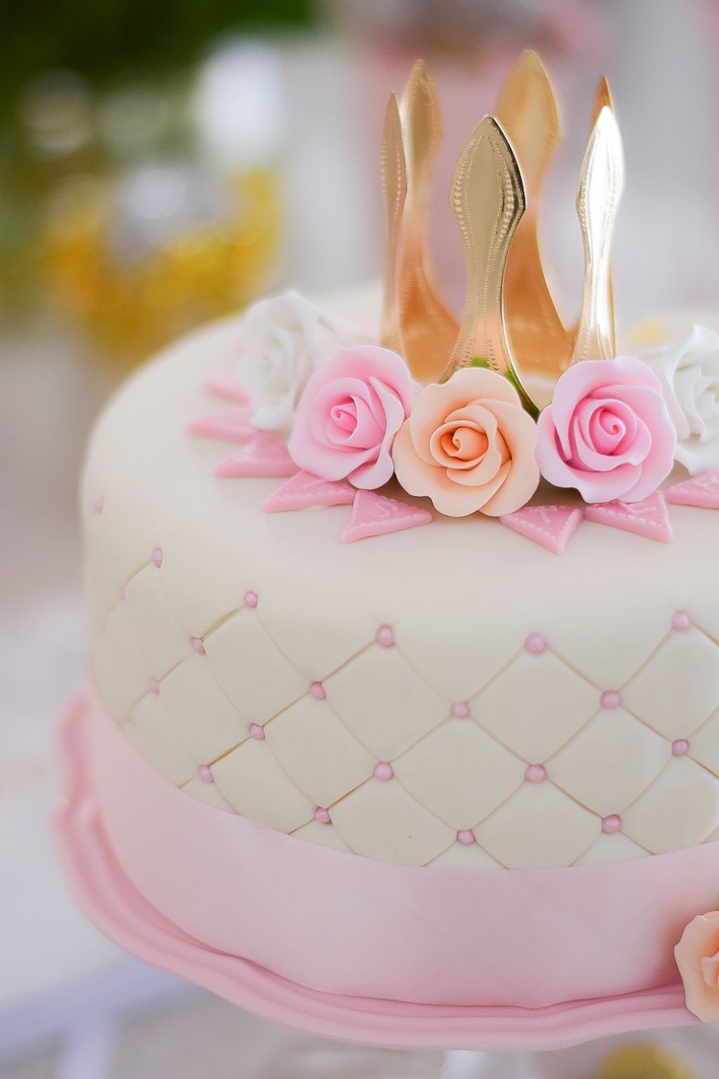 Happy Birthday Deluxe Torte - PINK - Doppelte Höhe