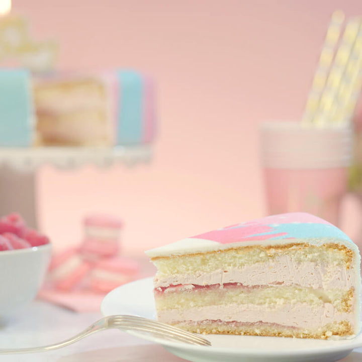 Einhorn-Torte Pink-Blau