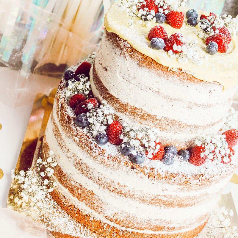 Naked Cake zweistöckig