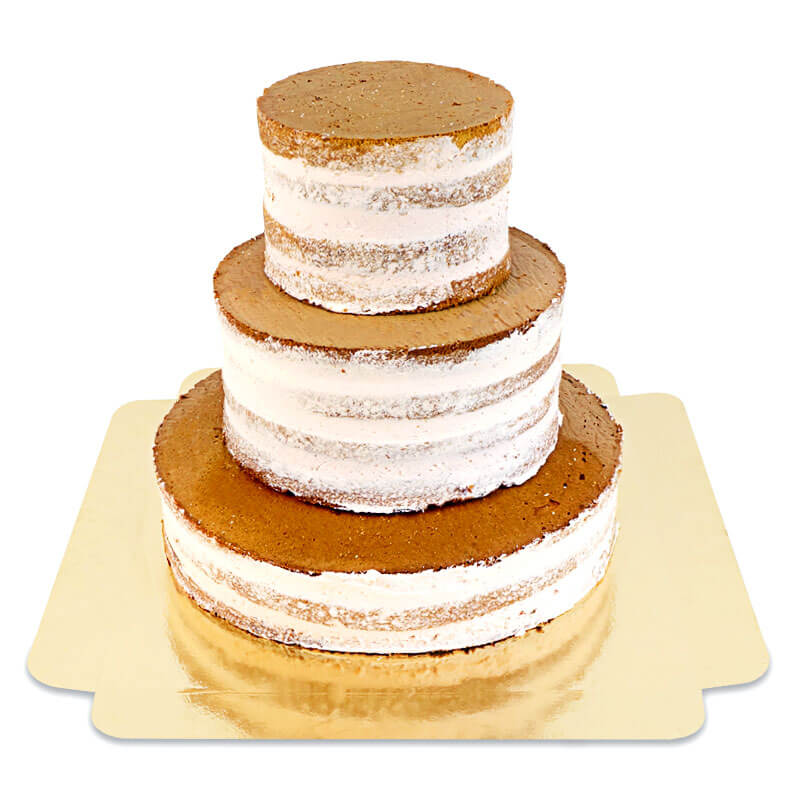 Naked Cake Vanille Hochzeitstorte